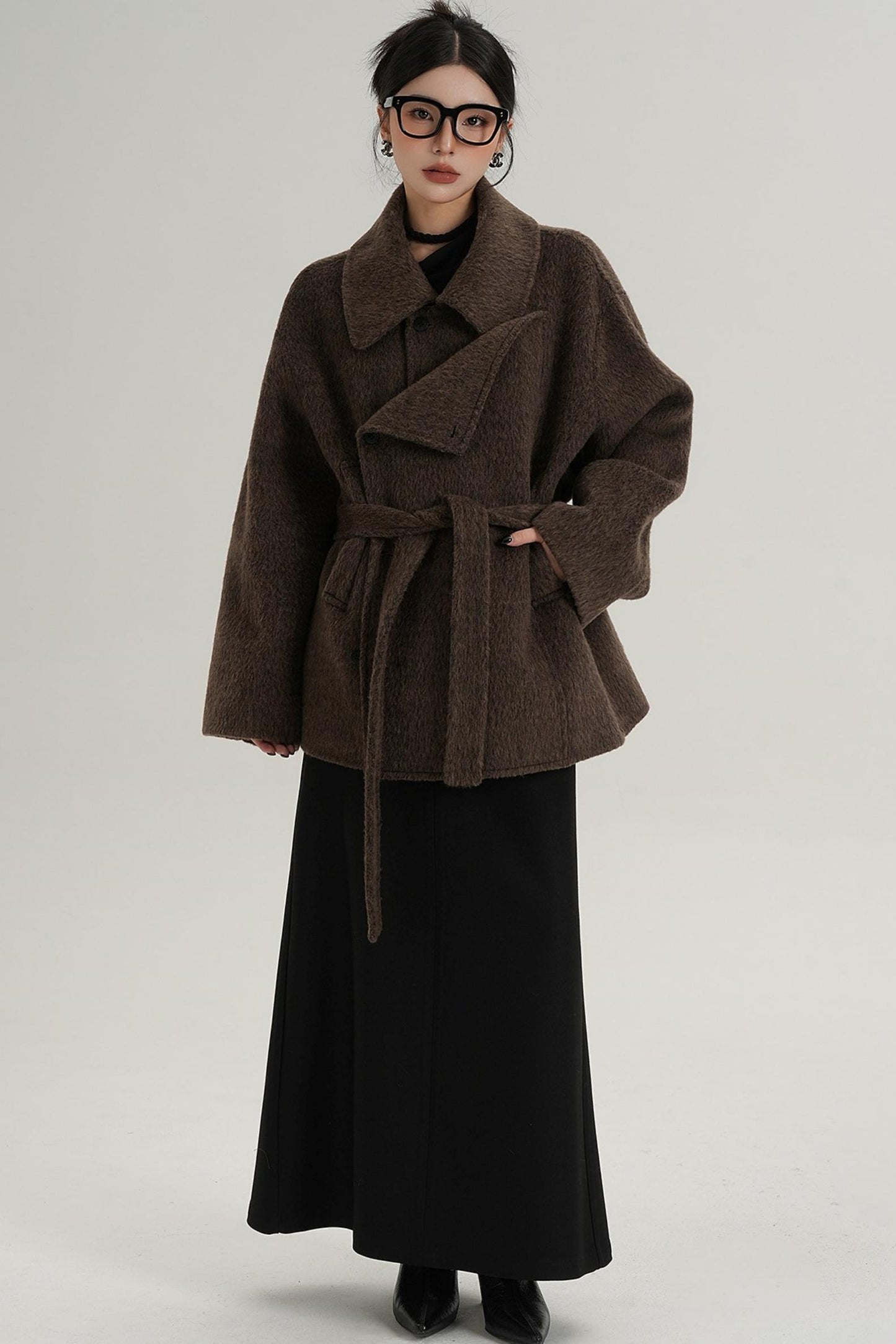 Coffee Woolen Jacket