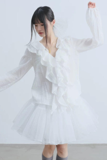 Gonna in tulle Ballet Mist