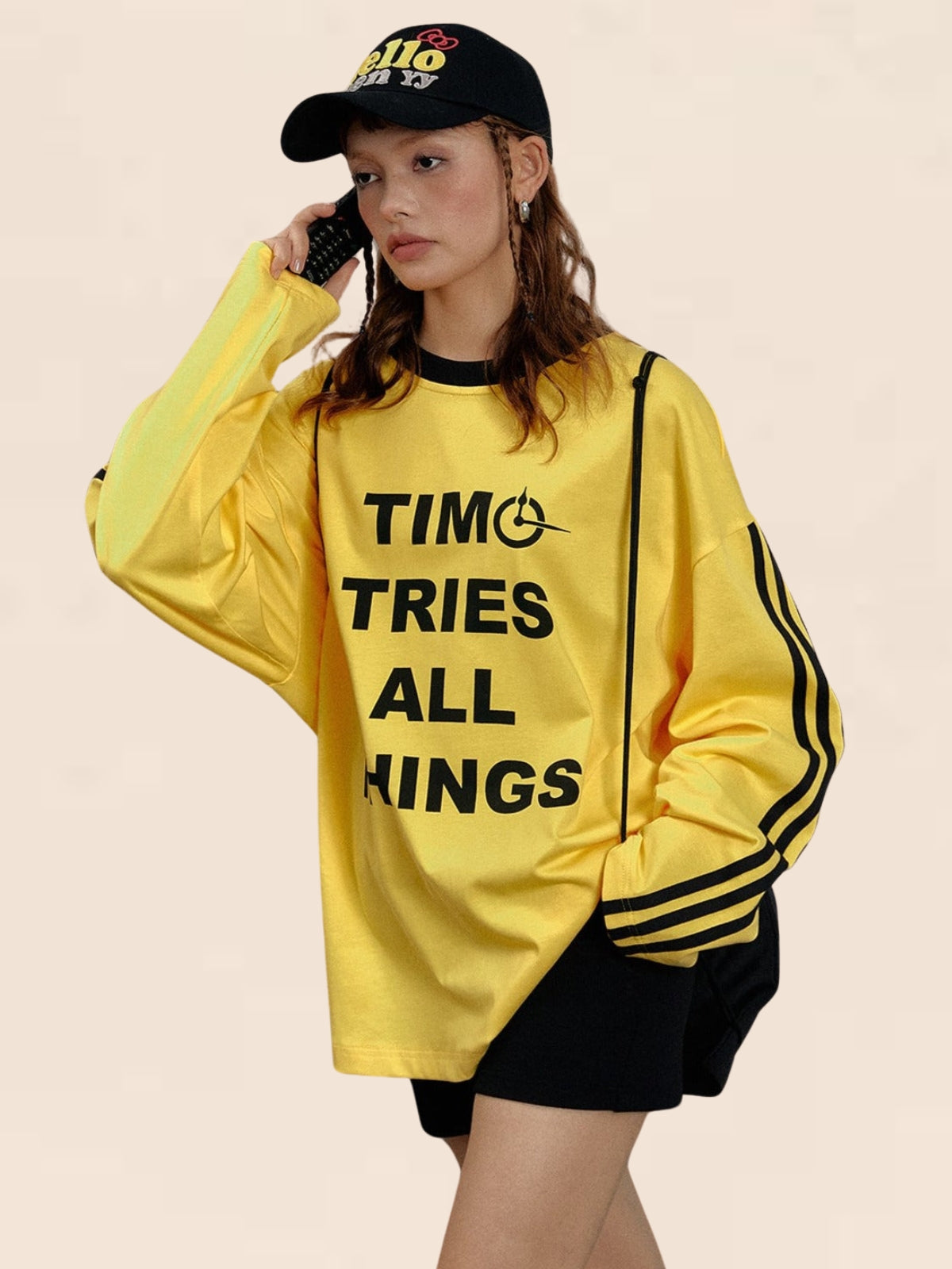 Dopamine Wear Yellow Letter Top