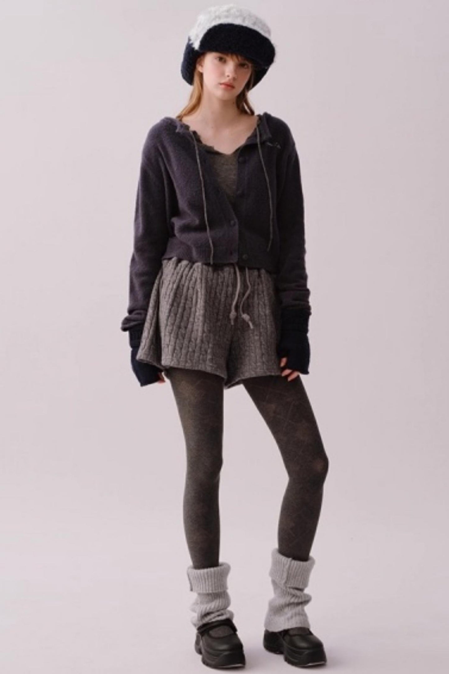 Water-Soluble Wool Knitted Blouse