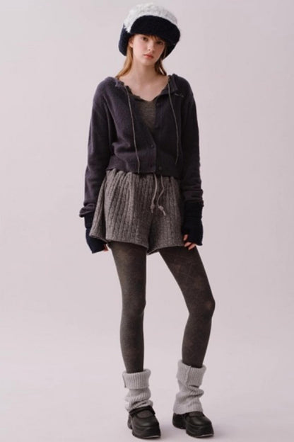 Water-Soluble Wool Knitted Blouse