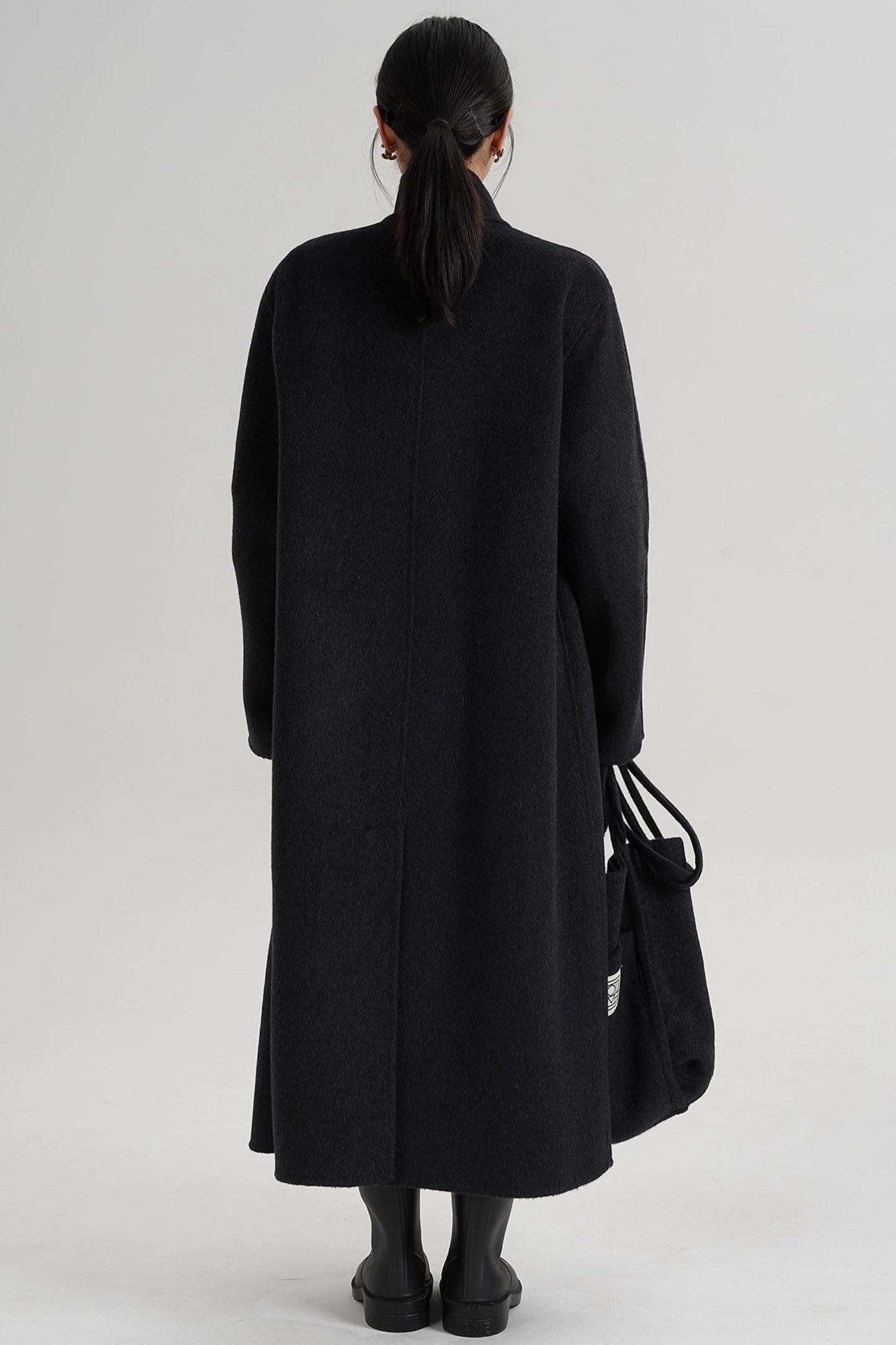 Temperament Stand-Up Woolen Coat