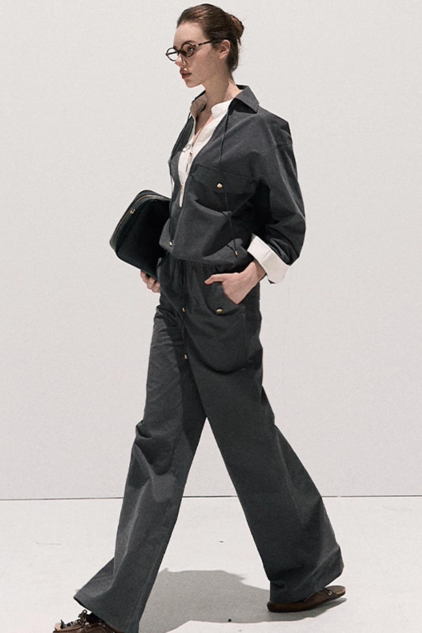 High Sense Cotton Shirt With Pants Set-Up