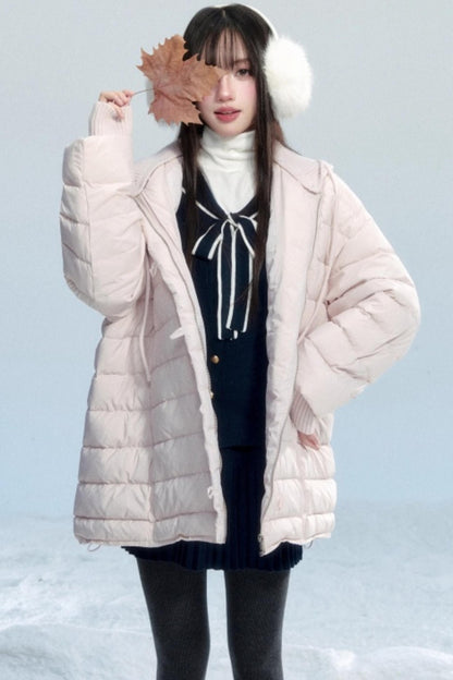 Navy Collar Knit Top