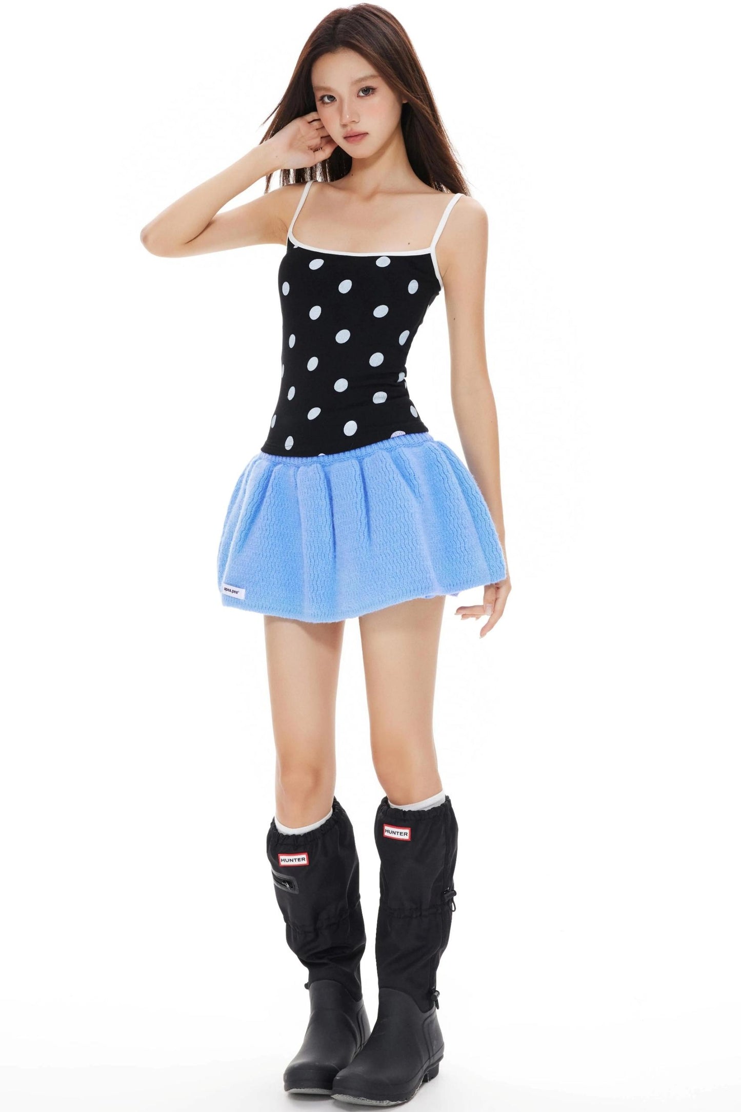 Polka Suspender Vest