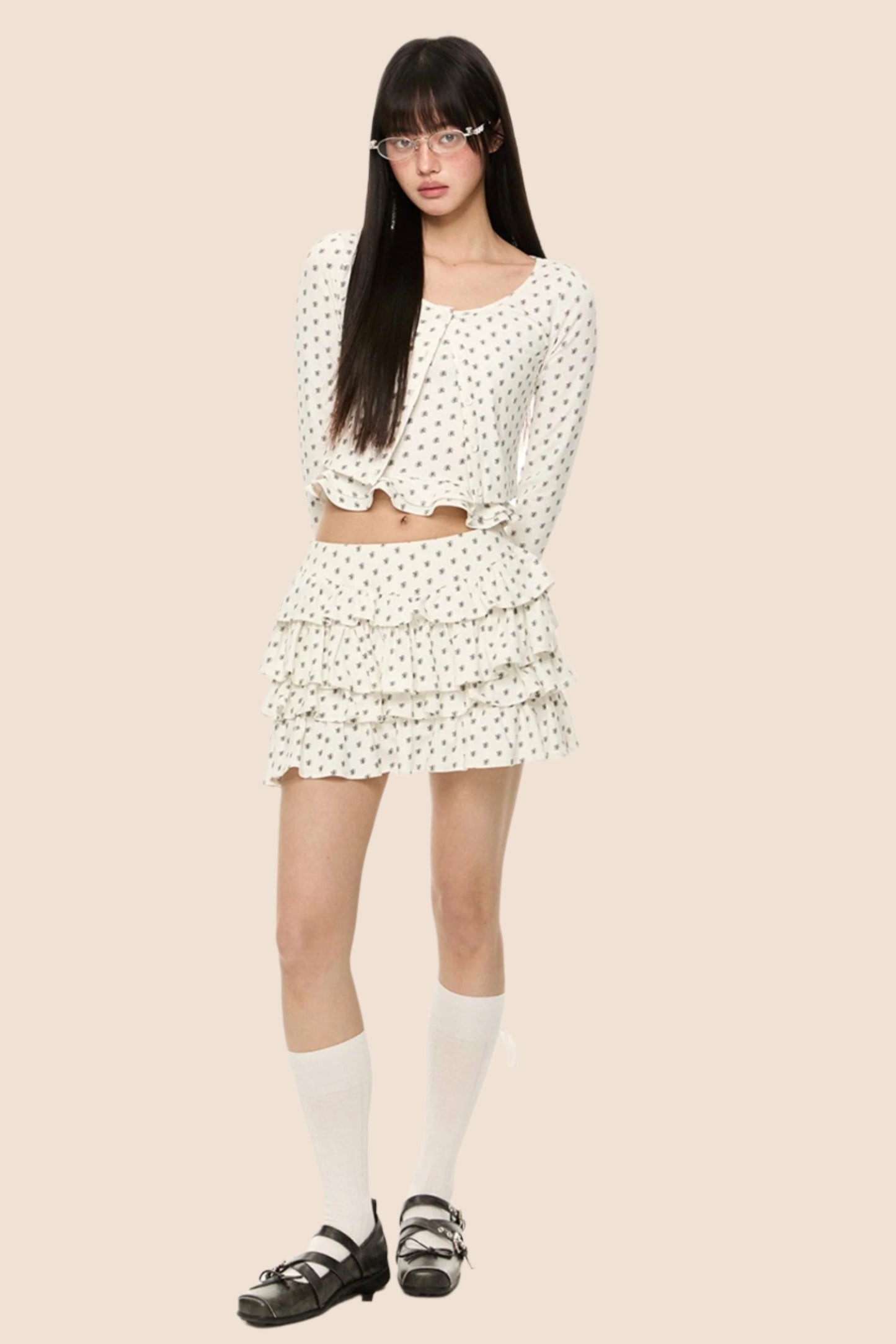 White Cardigan Set-Up