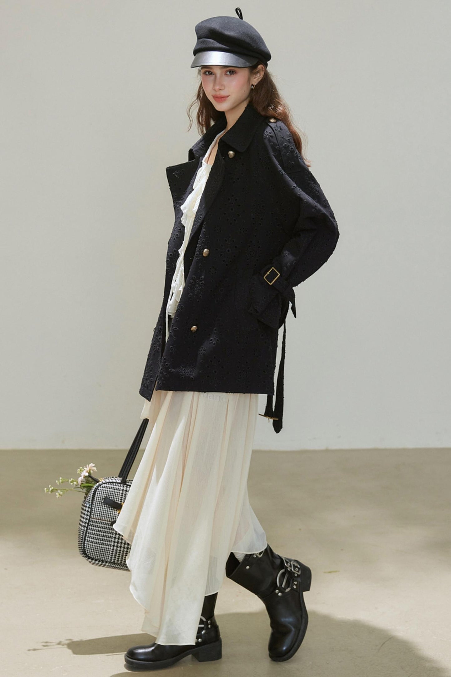 Autumn Double-Breasted Midi Coat