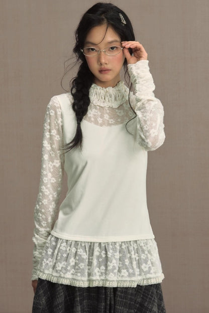 Lace Mesh Tee
