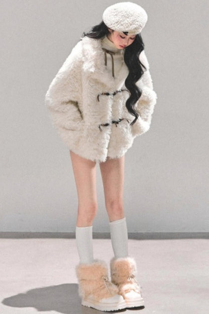 Soft Lamb Fur Winter Coat