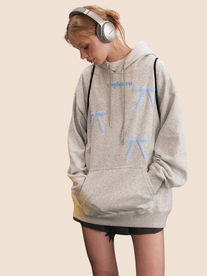 Bow Retro Hooded Sweatshirt