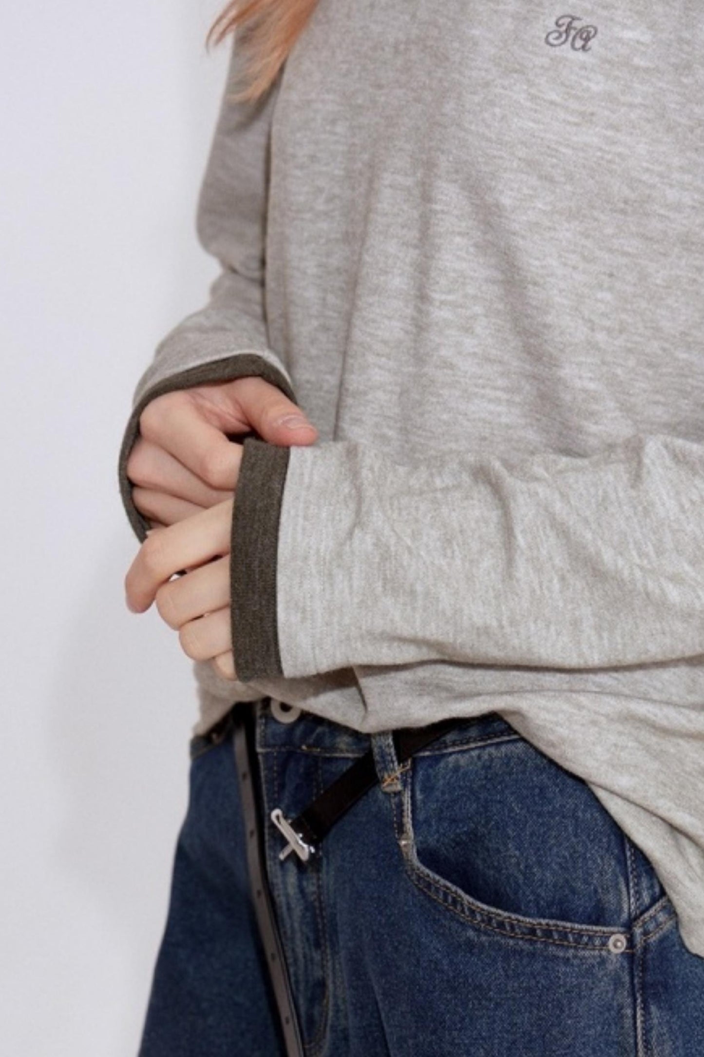 Color-Blocked Faux Sweater