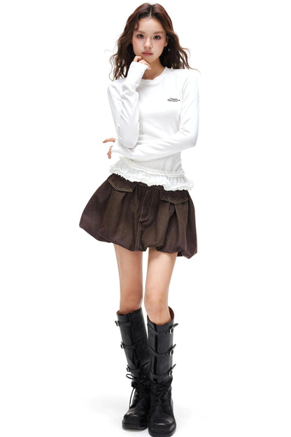 Floral Bud A-Line Skirt