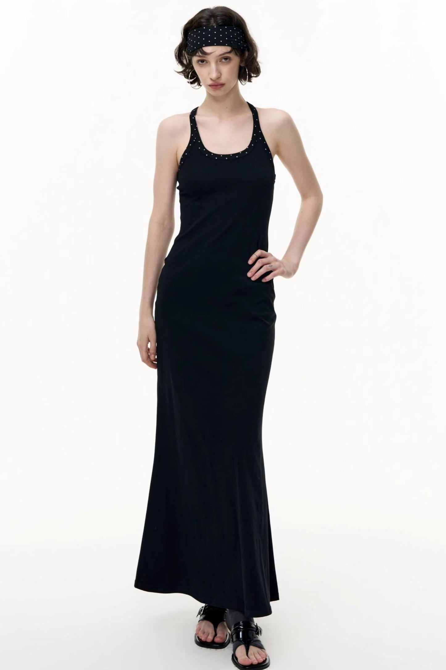 Autumn Striped Camisole Dress