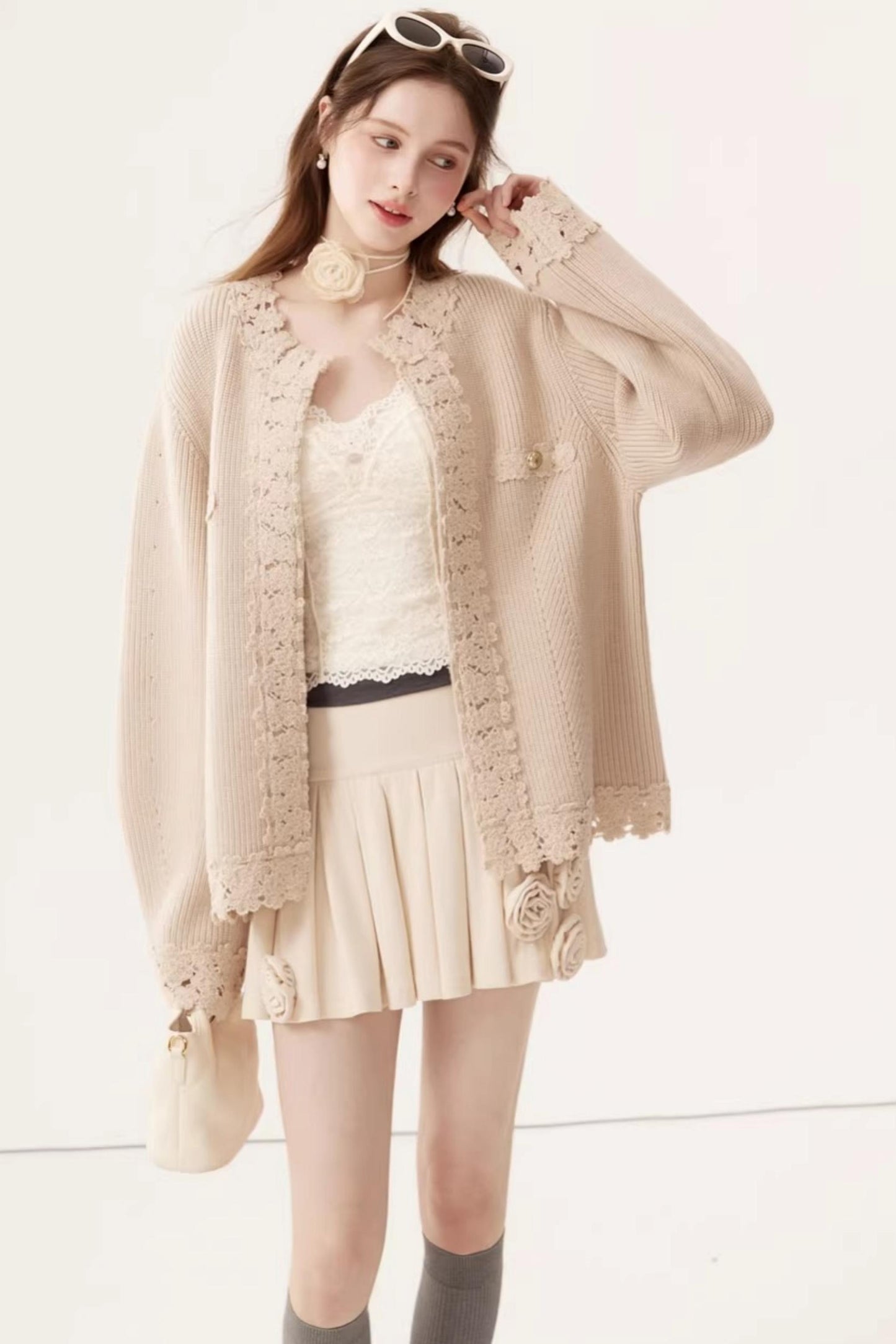 Vintage Embroidered Wool Cardigan