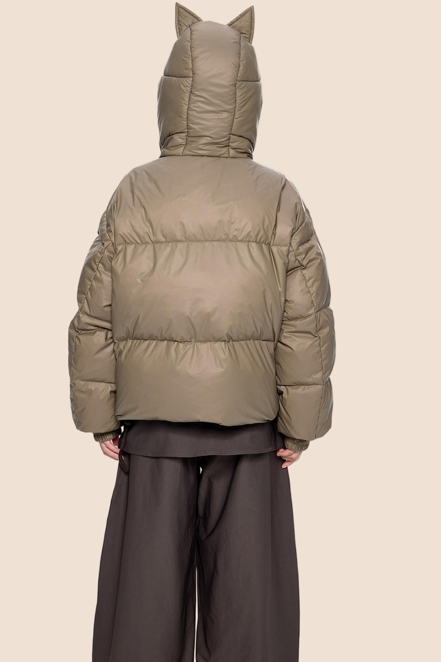 Winter White Short Down Jacket