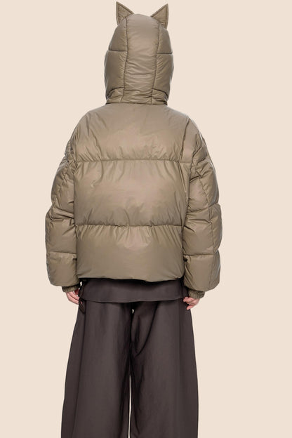 Winter White Short Down Jacket