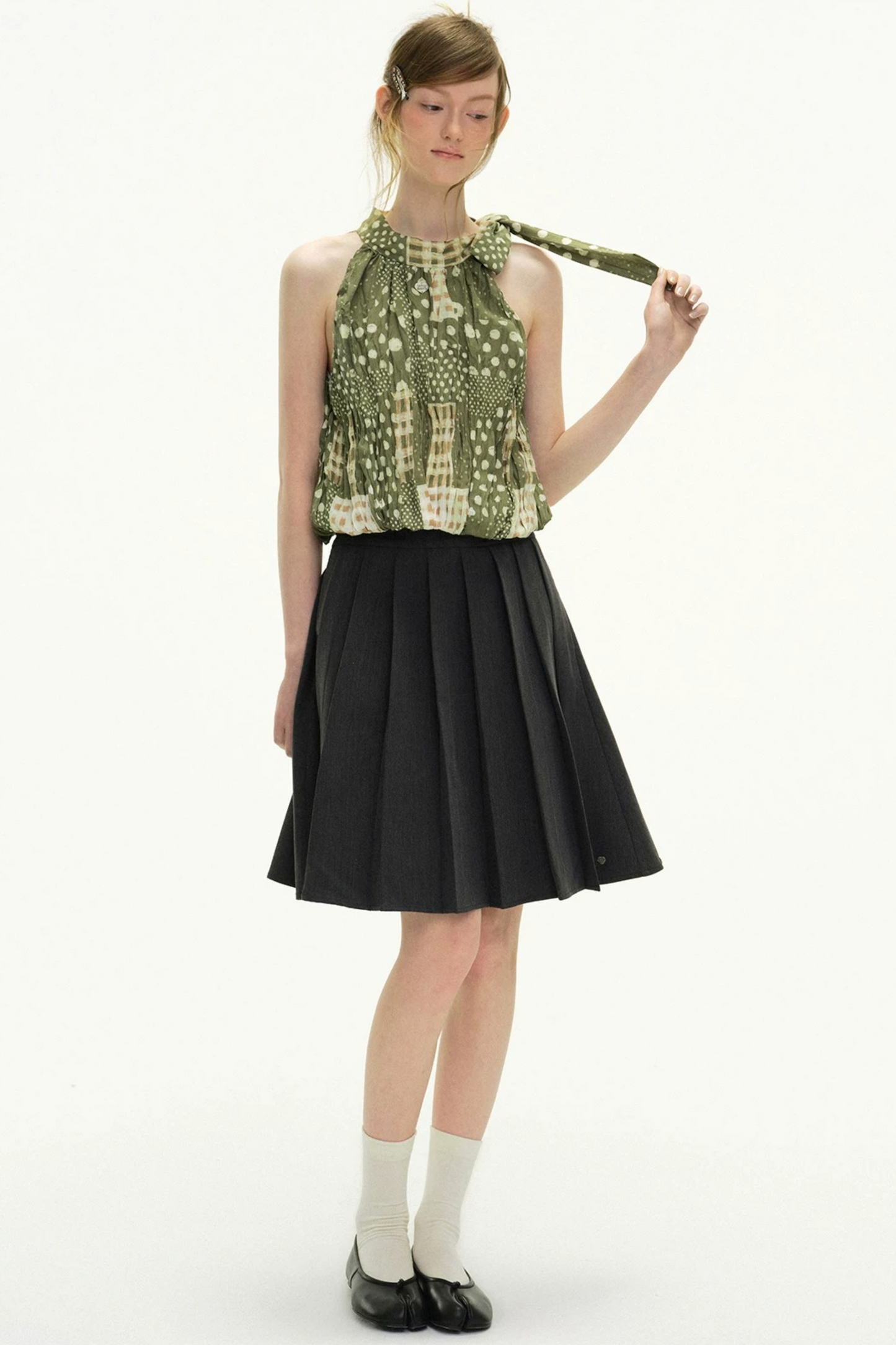 Holiday Reverie Pleated Dress