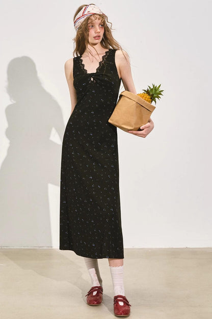 Floral Lace V-Neck Dress