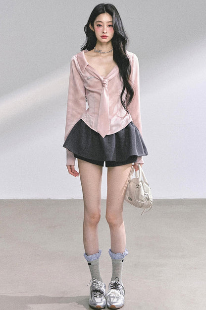 French Waist Slimming Sweet Top