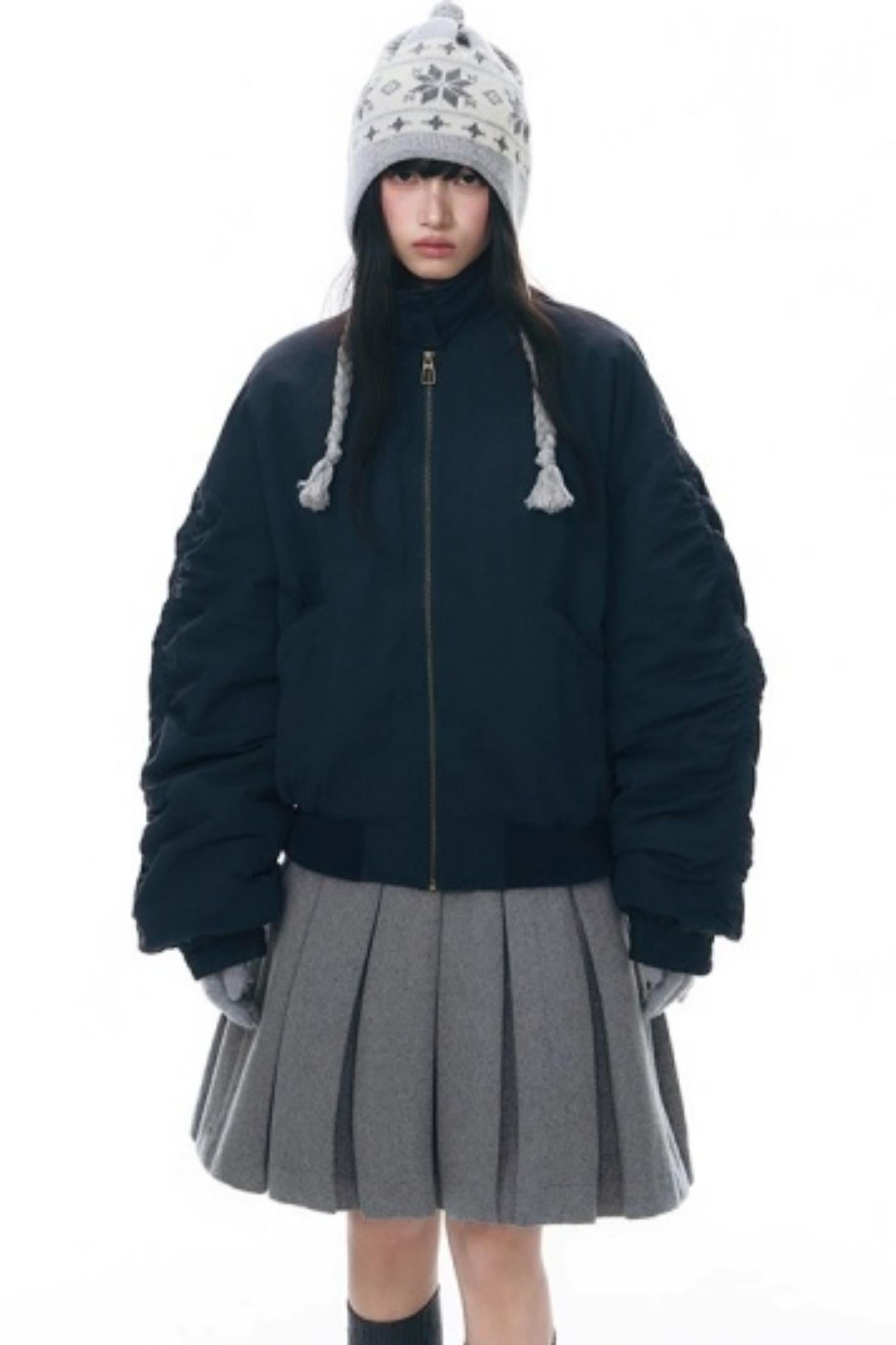 Warm Cotton Retro Stand-Up Jacket