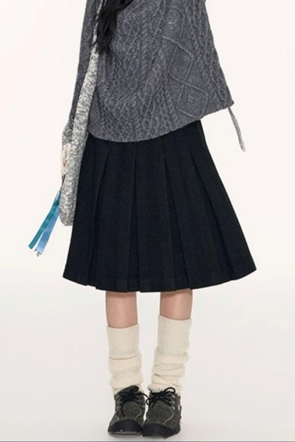Nap Woolen A-Line Skirts