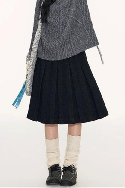 Nap Woolen A-Line Skirts