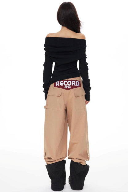 One-Shoulder Knit Sweater