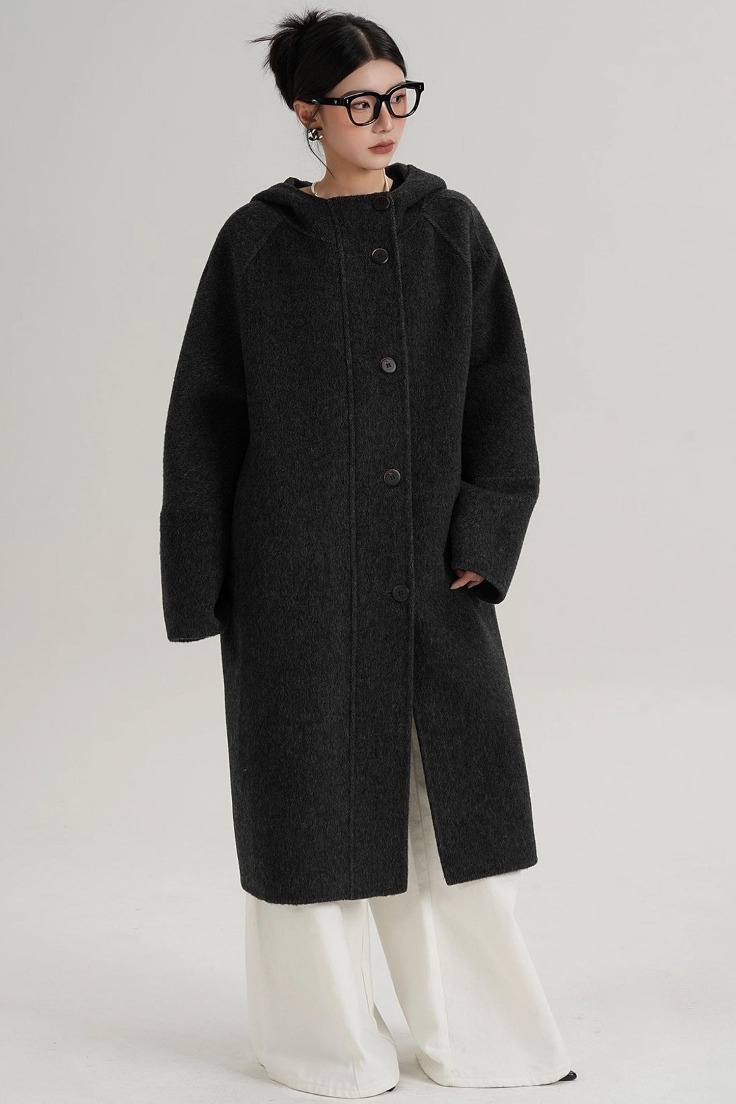 Temperament Long Wool Jacket