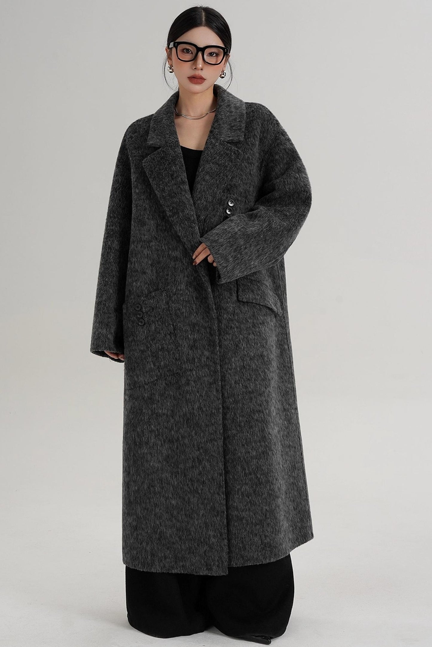 Pocket Design Wool Coat