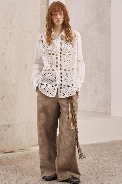 White Long-Sleeved Shirt