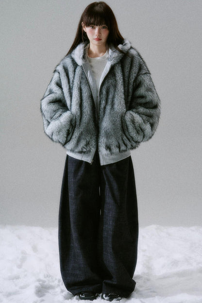 Casual Plush Reversible Jacket