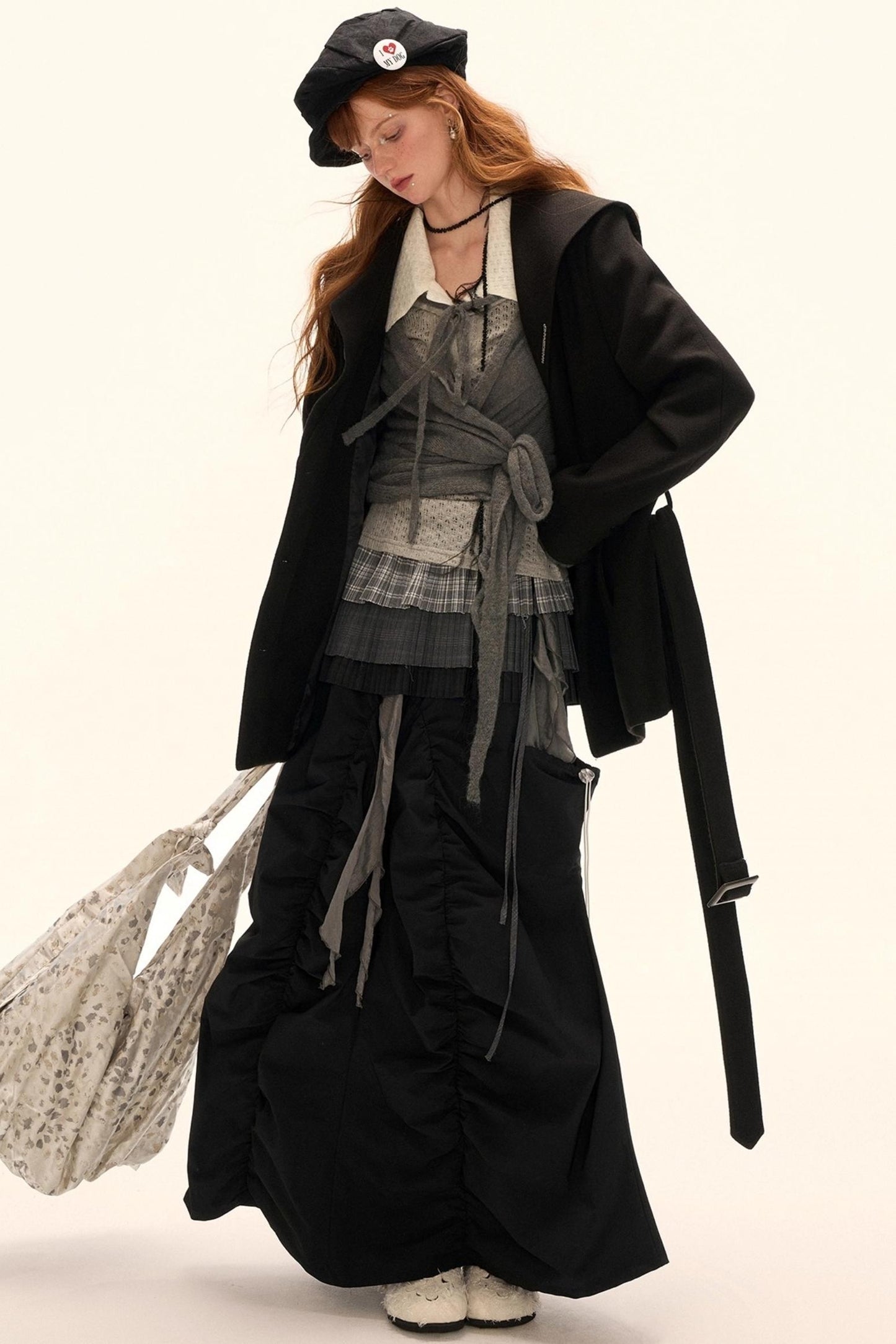 Autumn Plaid Layered Niche Skirt