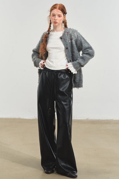 Relaxed Leather Pants