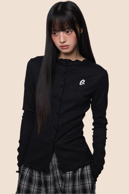 Pleated Lightweight Summer Cardigan