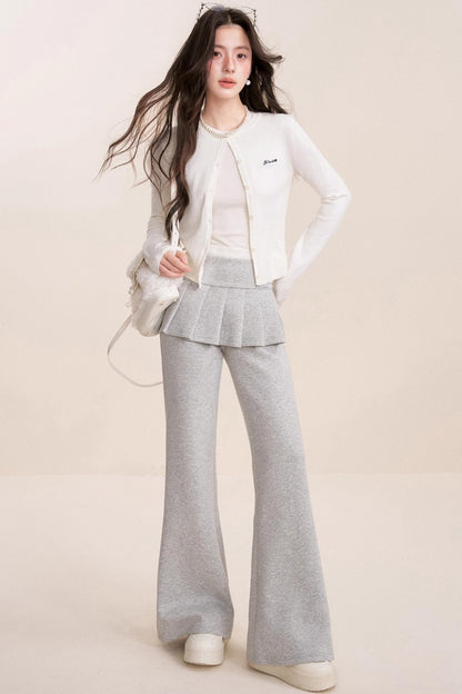 Ballet A-Line Pleated Skirt Bootcut Pants