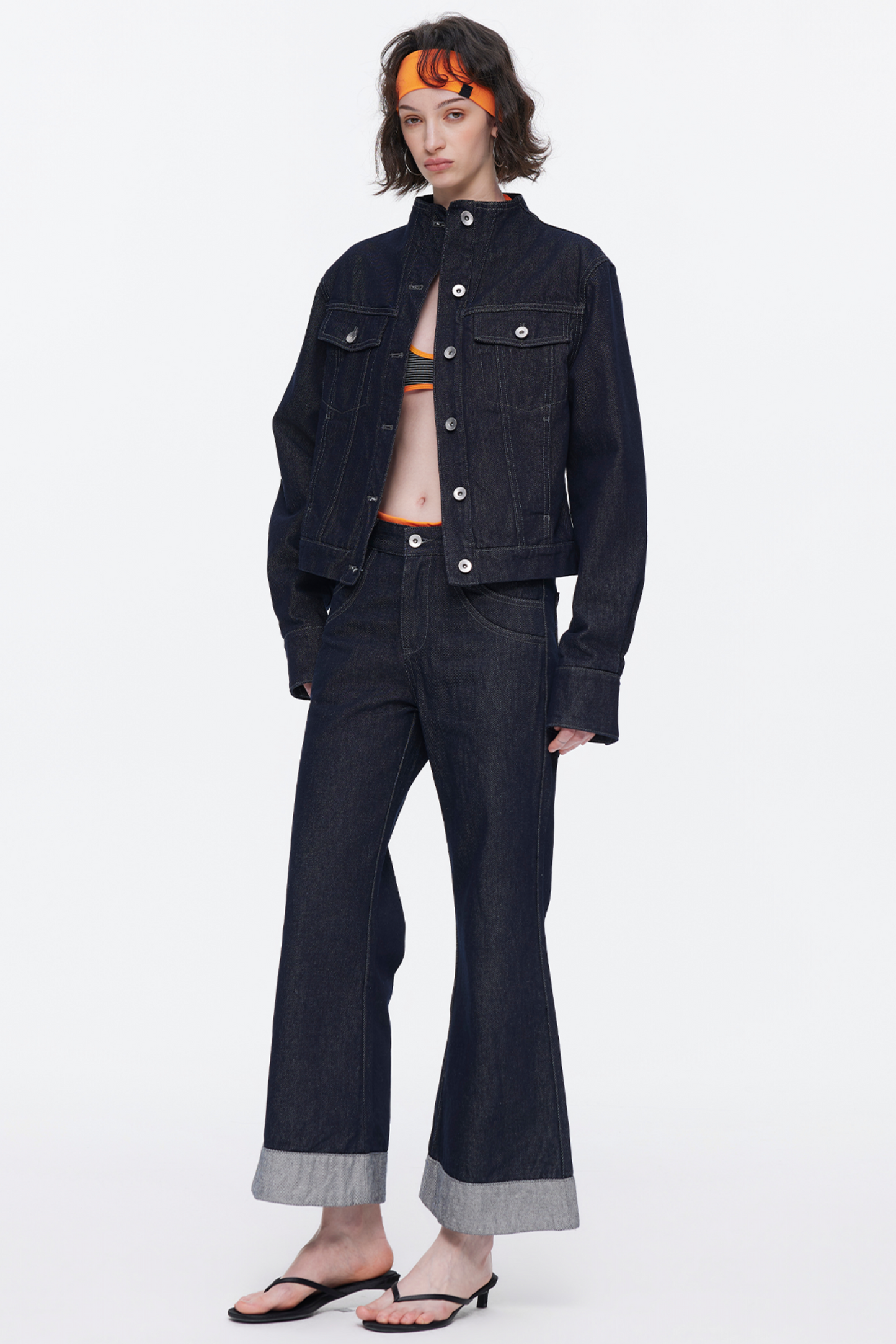 Vintage Flared Denim Pants