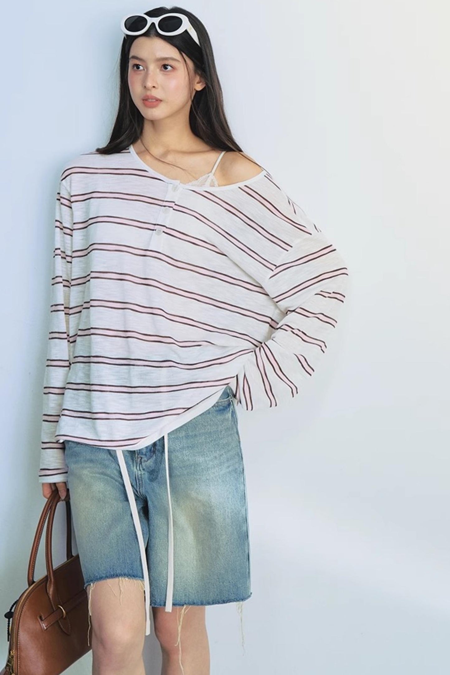 Raw Navy Denim Shorts