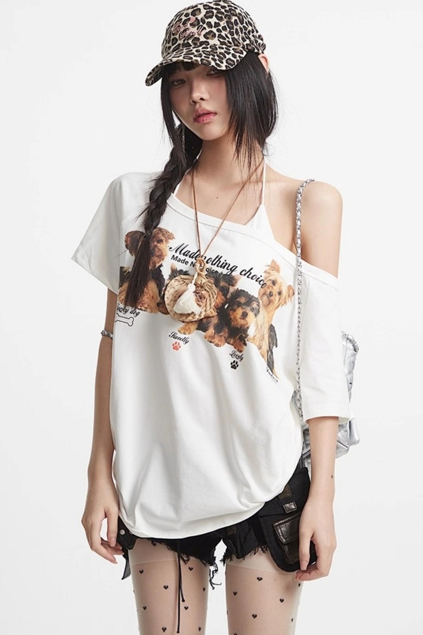 Slanted Shoulder Tee