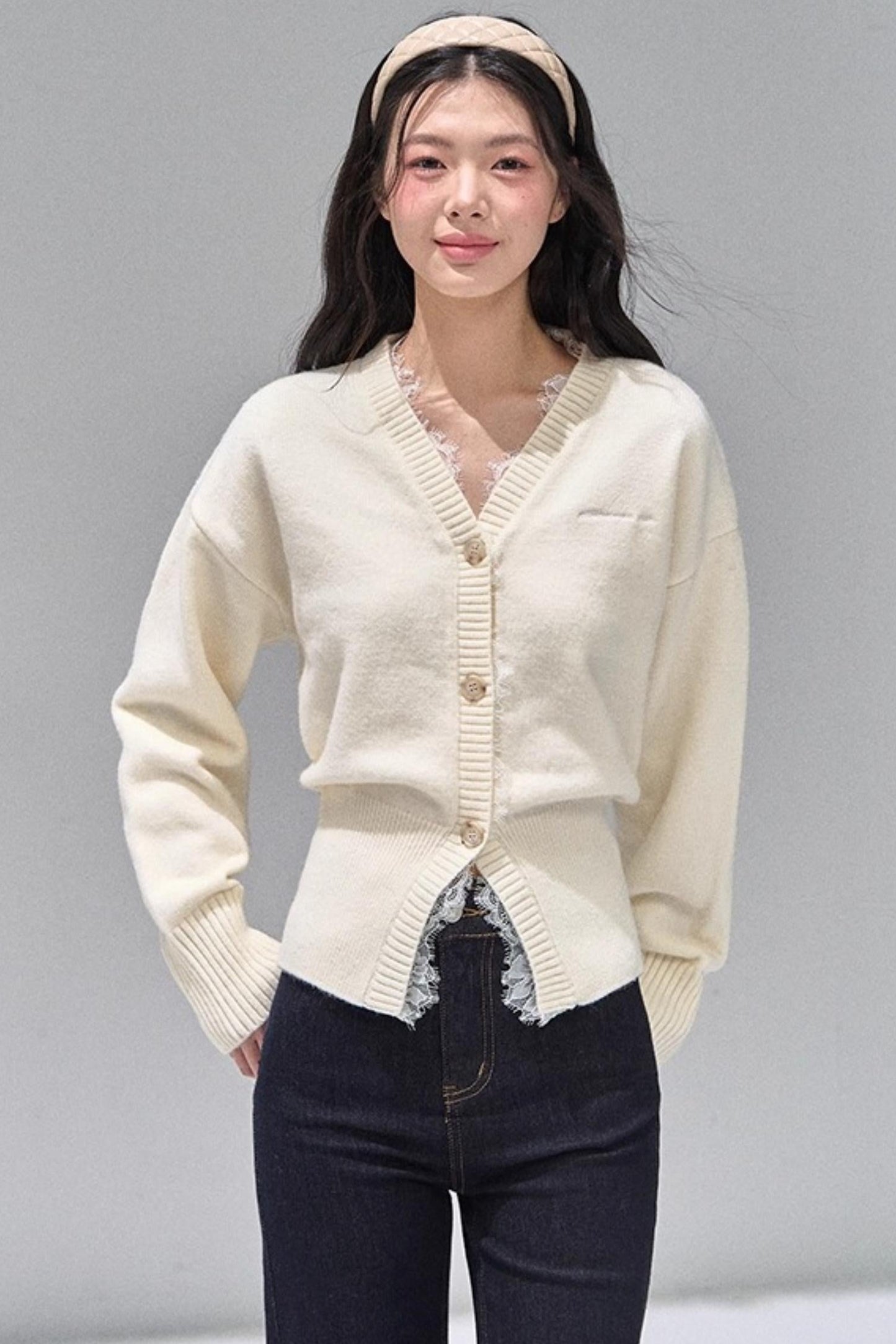 Lace Patchwork Knitted Sweater