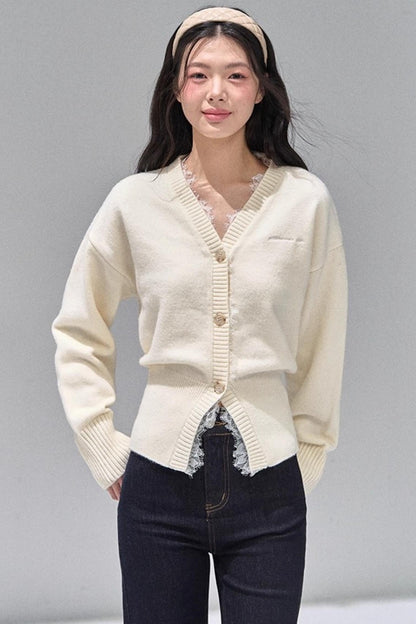 Lace Patchwork Knitted Sweater