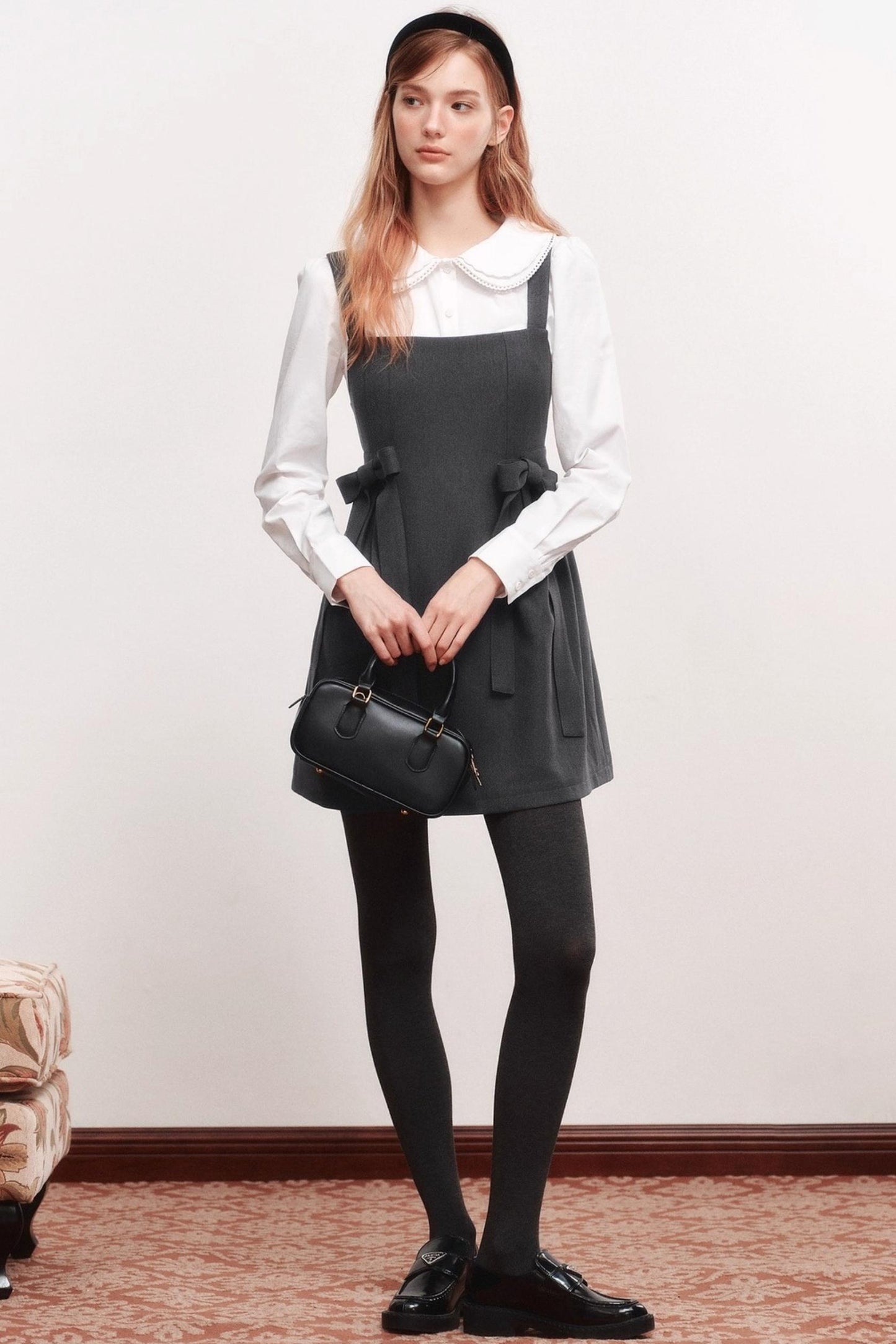 Bow Webbing Design Slip Dress