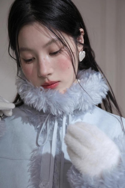 Misty Velvet Fur Coat