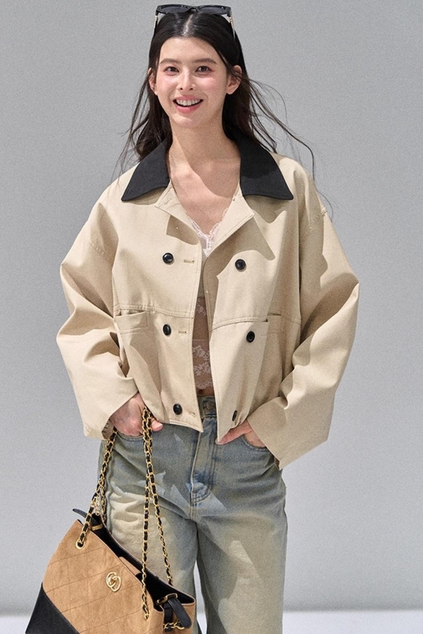 Short Petite Trench Coat