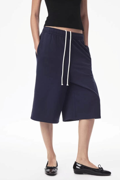 Two-Color Drawstring Sweatpants