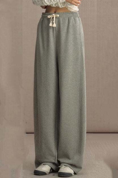 High-Waisted Knitted Wide-Leg Pants