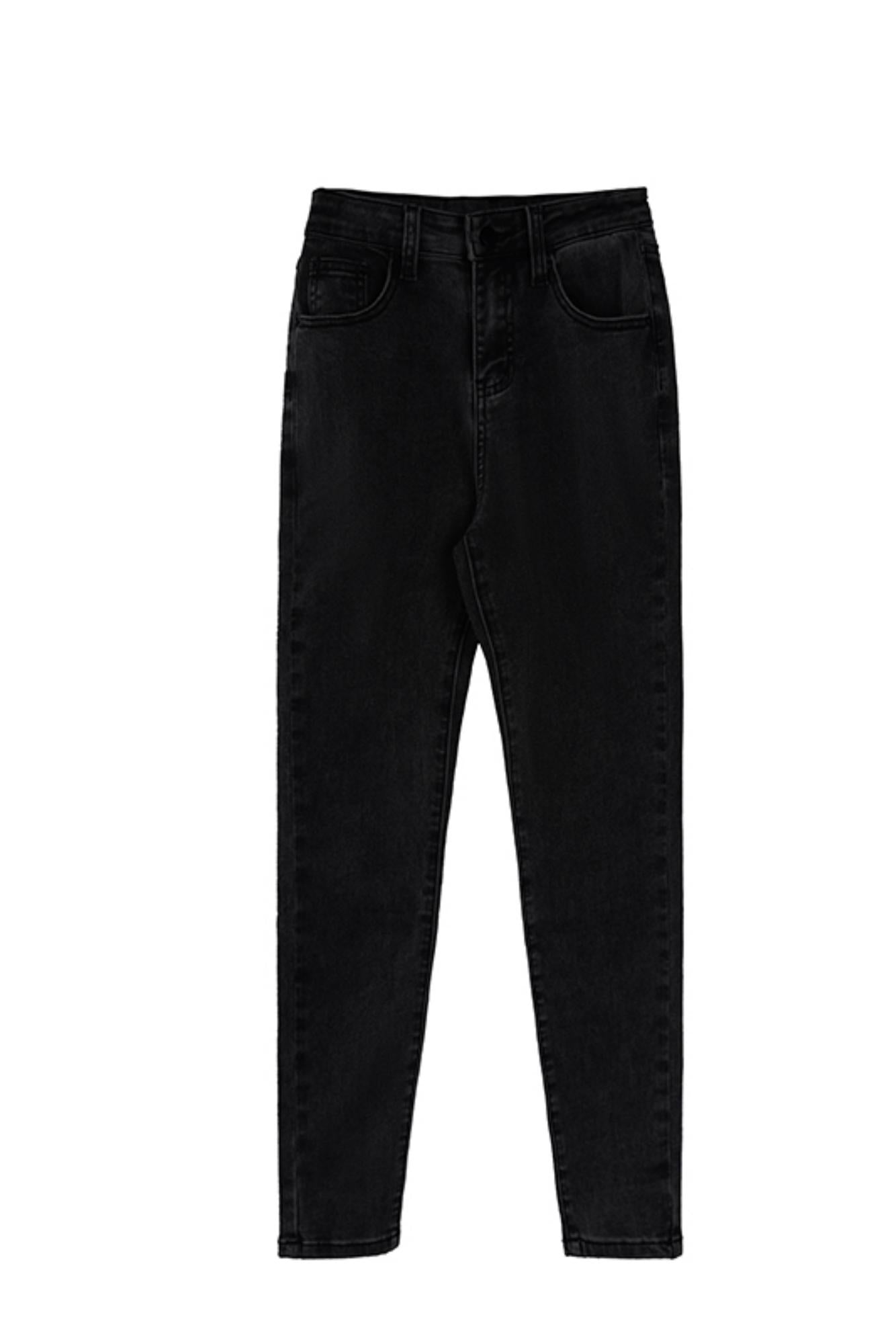High-Waist Smoke Gray Pants