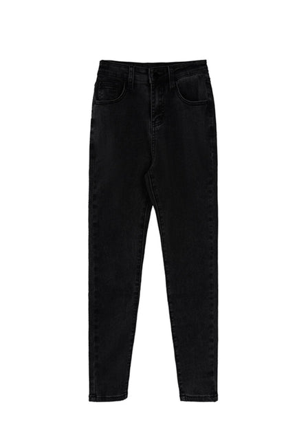 High-Waist Smoke Gray Pants