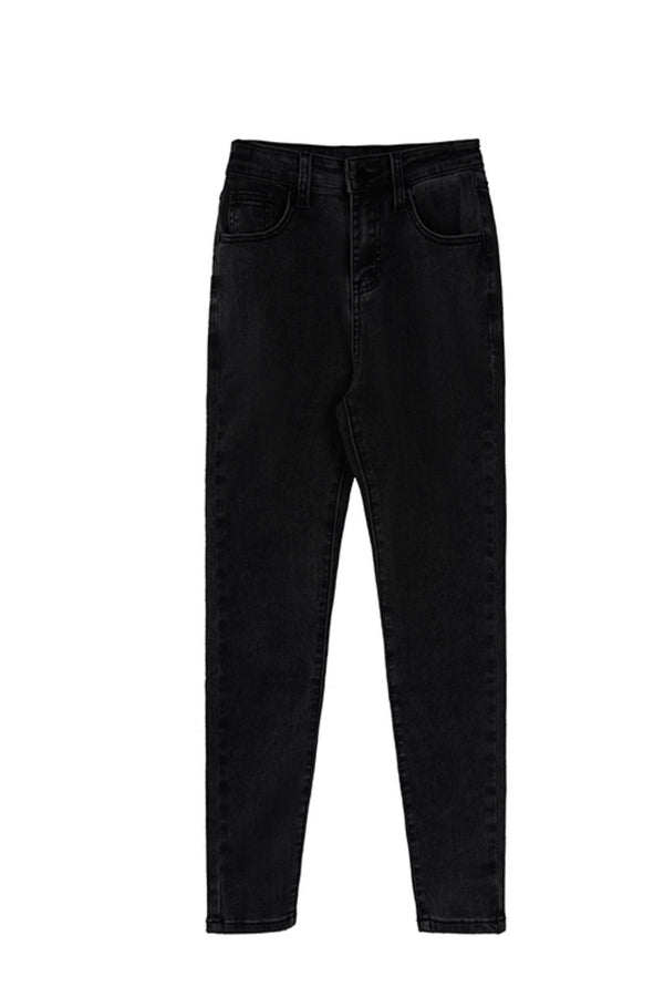 High-Waist Smoke Gray Pants