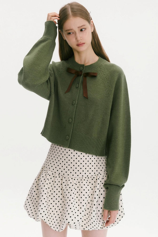 Blueberry Matcha Roll Cardigan