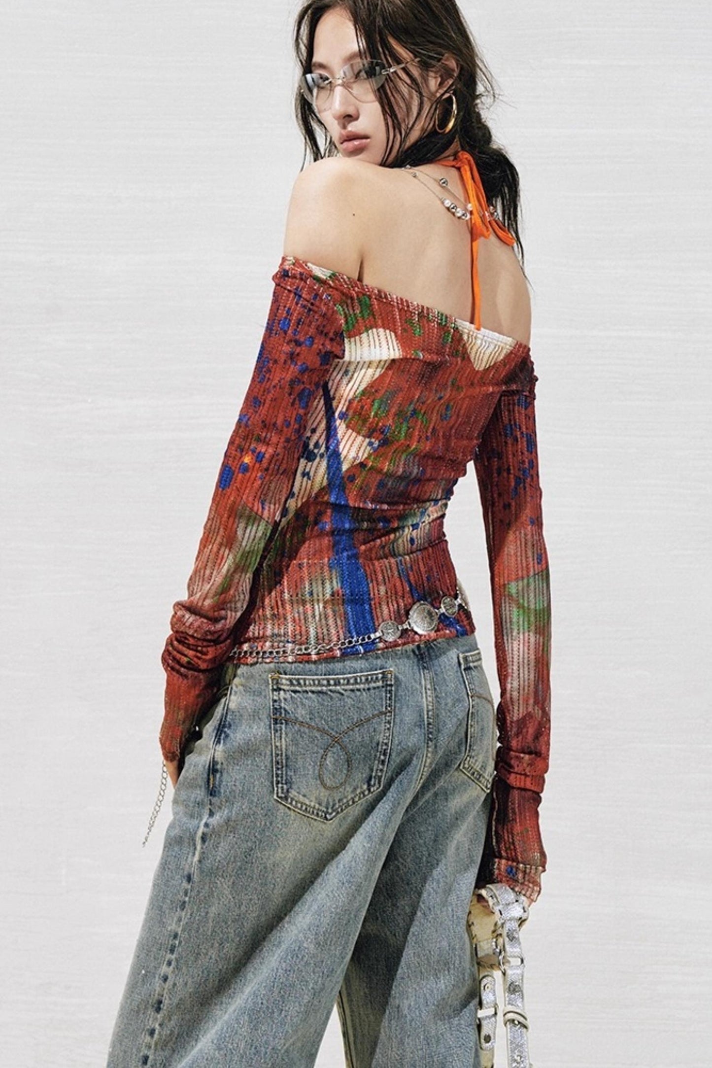 Floral One-Shoulder Base Layer